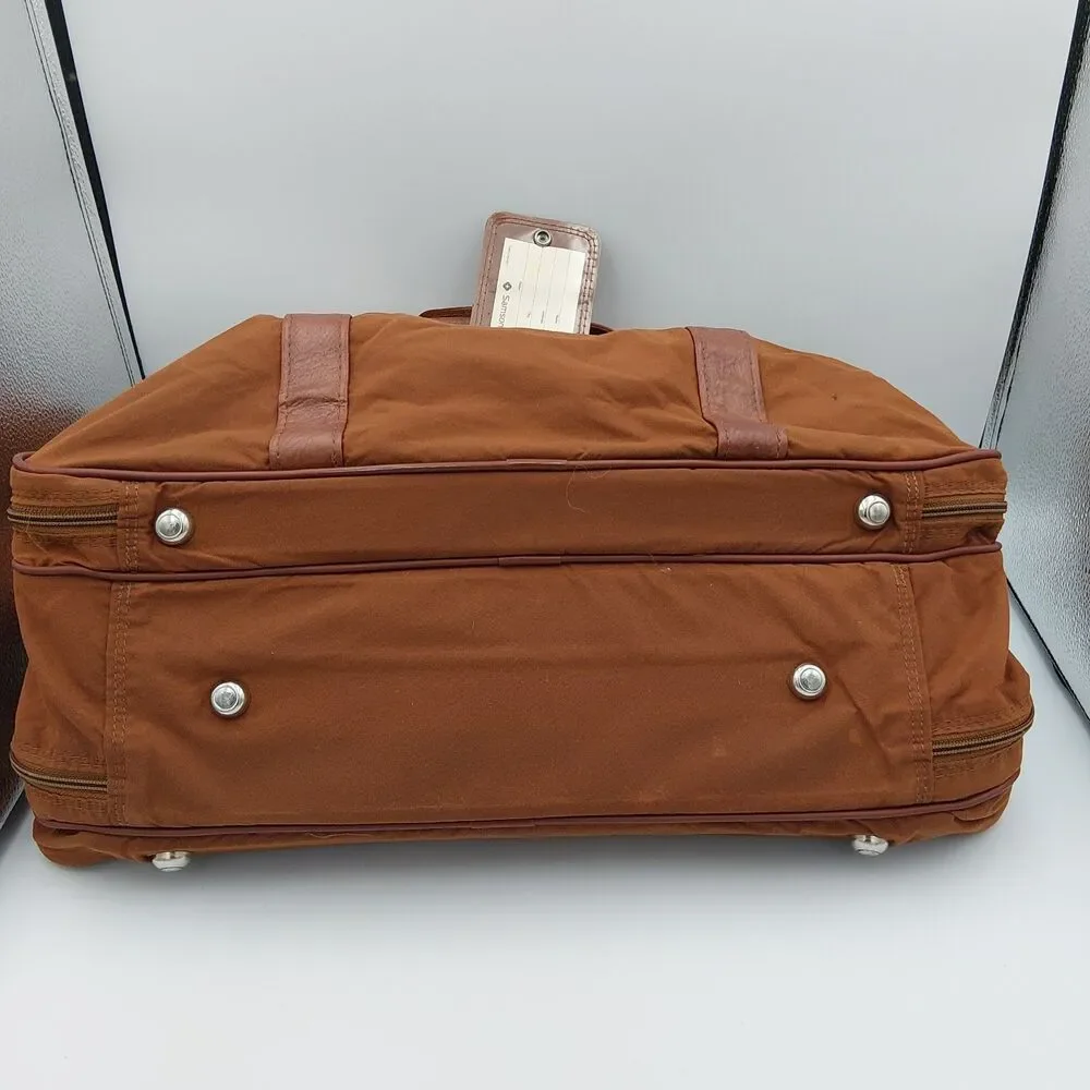 Samsonite Silhouette Vintage Weekender Travel Bag-Brown-1970/80 Classic Carry-on